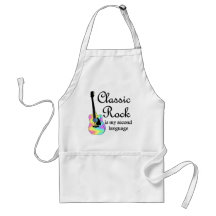 Classic Rock is my second language Aprons