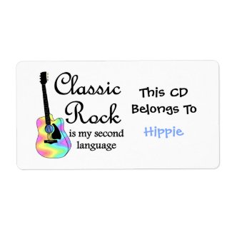 Classic Rock is my second language CD Label label