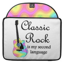 Classic Rock Is My Second Language MacBook Pro Sleeve