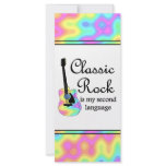 Classic Rock is my second language Rack Card Template