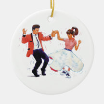 classic rock n roll jivers cartoon ornaments