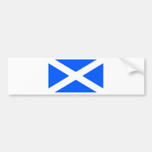 Classic saltire flag image bumper sticker