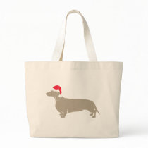 Classic Santa Doxie Dachshund Bags
