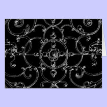 Classic scroll Greeting Card cards