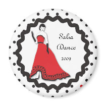 Classic Senorita in Red magnets by MissNNick Classic Senorita in Red magnets