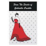 Classic Senorita in Red Stationery Paper