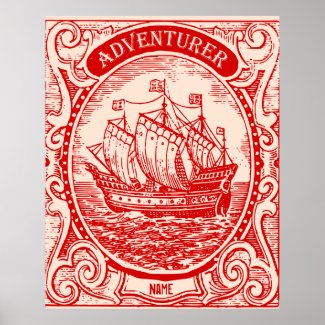 Classic Ship Antique Vintage Naval Sea Adventurer Posters