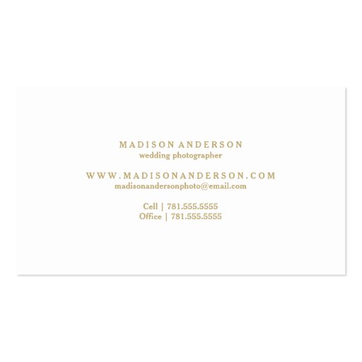 Classic & Simple | Business Cards (back side)