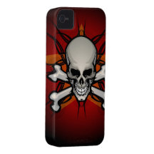Classic Skull and Crossbones iPhone 4 Case