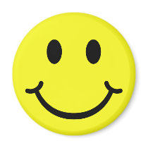 Classic Smiley Refrigerator Magnet