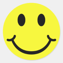 Classic Smiley Round Sticker
