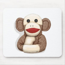 Classic Sock Monkey Mouse Pads