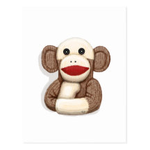Classic Sock Monkey Postcards