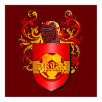 Classic Spanish Soccer Futbol coat of arms posters by LaFuriaRoja Classic Spanish Soccer Futbol coat of arms posters