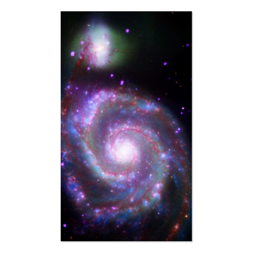 Classic Spiral Galaxy Business Card (back side)