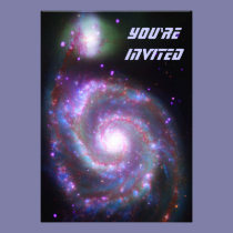 Classic Spiral Galaxy invitations