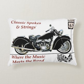 Classic Spokes & Strings Accent Pillow