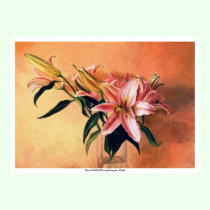 Classic still life flowers posters