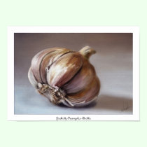 Classic still life garlic poster posters
