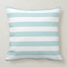 Classic Stripe Pillow in Caribbean/White
