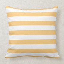 Classic Stripe Pillow in Dreamsicle/White