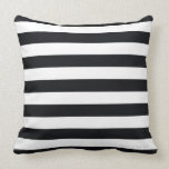 Classic Stripe Pillow in Licorice/White