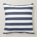 Classic Stripe Pillow in Nautical Navy/White