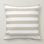 Classic Stripe Pillow in Sand/White