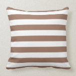 Classic Stripe Pillow in Toasted Coconut/White