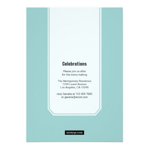 Classic Stub Photo Graduation Announcement