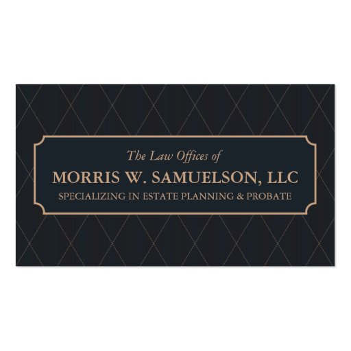 Classic Style Designer Business Card (front side)