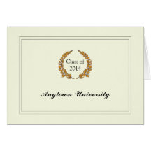 Classic Style Graduation Announcement Greeting Card