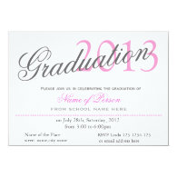 classic,stylish graduation announcement card