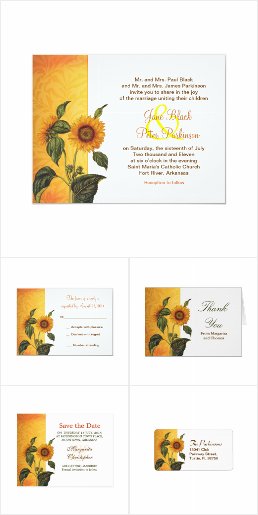 Classic Sunflower Wedding Collection