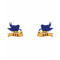Classic Swallows With "Mom" and "Dad" Banners t-shirts by PointBlankInd Classic Swallows With "Mom" and "Dad" Banners t-shirts