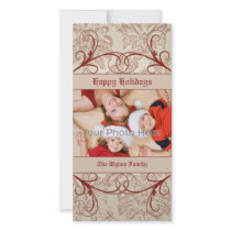 Classic swirl christmas photocard by theonedesigns Classic swirl christmas photocard