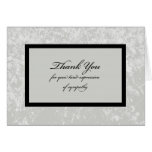 Classic Sympathy Thank You Card