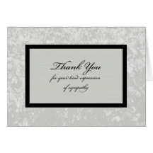 Classic Sympathy Thank You Card