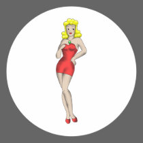 Classic Tattoo Pinup stickers