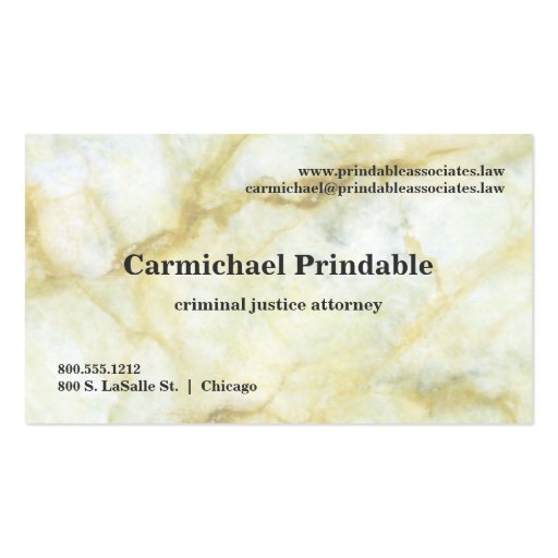 Classic Taupe Marble Business Elegance Business Card Templates (back side)