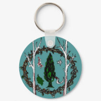Classic teal design of CLG sigil keychains