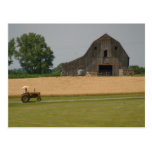 Classic Tractor & Barn Postcard