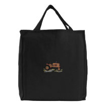 Classic Tractor embroidered bags by ZazzleEmbroidery Classic Tractor embroidered bags