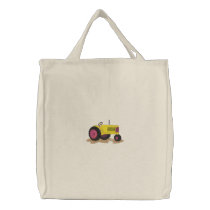 Classic Tractor embroidered bags