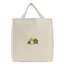 Classic Tractor embroidered bags by ZazzleEmbroidery Classic Tractor embroidered bags