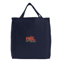 Classic Tractor embroidered bags by ZazzleEmbroidery Classic Tractor embroidered bags