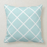 Classic Trellis Pillow in Caribbean/White