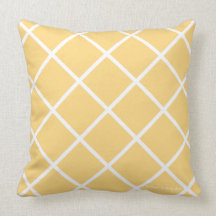 Classic Trellis Pillow in Dreamsicle/White