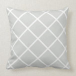 Classic Trellis Pillow in Weathered/White