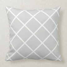 Classic Trellis Pillow in Weathered/White